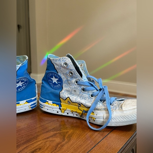 Converse Chuck Taylor The Simpsons Bart High Top 2013 Men’s 6 Women’s 8 Rare - Picture 4 of 10